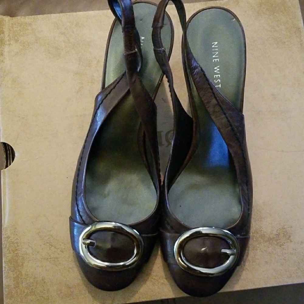 ❌❌❌Bundled sold Nine West sz 10 Leather heels NwoT